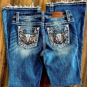 Miss Me Mid-rise flare never worn